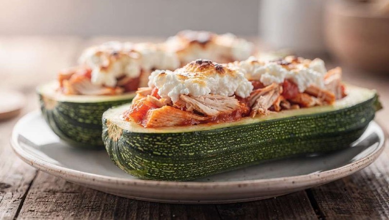 Calabacín Relleno de Carne